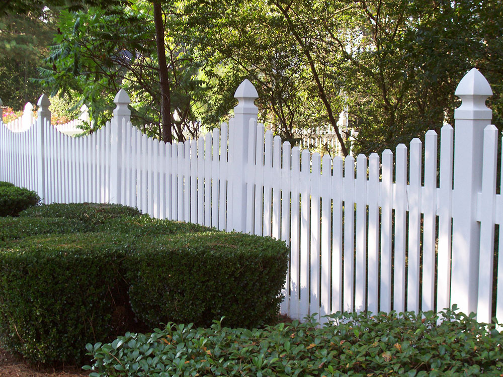 Home Vinyl Gothic Picket Fence Nice On Home Throughout Fences Cost What S Involved Types Of Panels And More 15 Vinyl Gothic Picket Fence