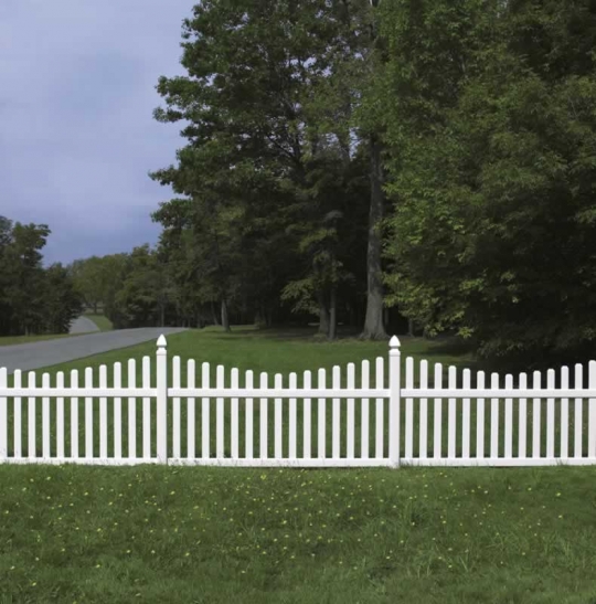 Home Vinyl Gothic Picket Fence Plain On Home Intended Rothbury Concave Avinylfence Com 14 Vinyl Gothic Picket Fence