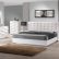 White Modern Bedroom Sets On Throughout Amazon Com J M Furniture Verona Lacquer Leather 1