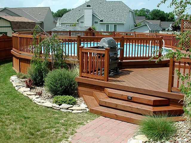 Floor Wood Patio With Pool Brilliant On Floor Within Above Ground Pools Decks Idea Garden Swimming Best Wooden 11 Wood Patio With Pool