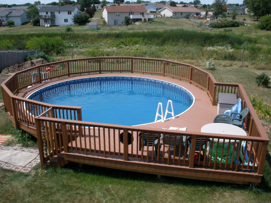 Floor Wood Patio With Pool Imposing On Floor Swimming Wooden Deck And Railing Also Chairs Around 18 Wood Patio With Pool
