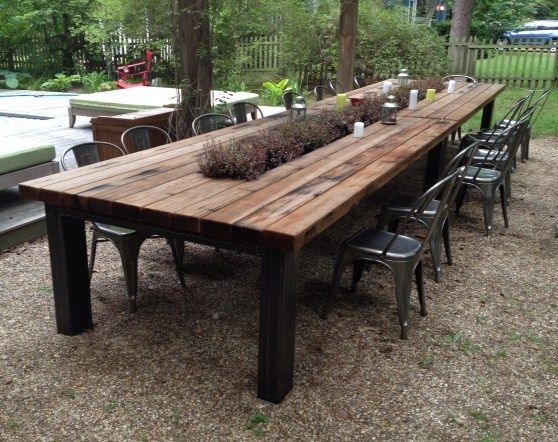 Furniture Wooden Outdoor Tables Astonishing On Furniture Intended Reclaimed Wood Rustic 0 Wooden Outdoor Tables