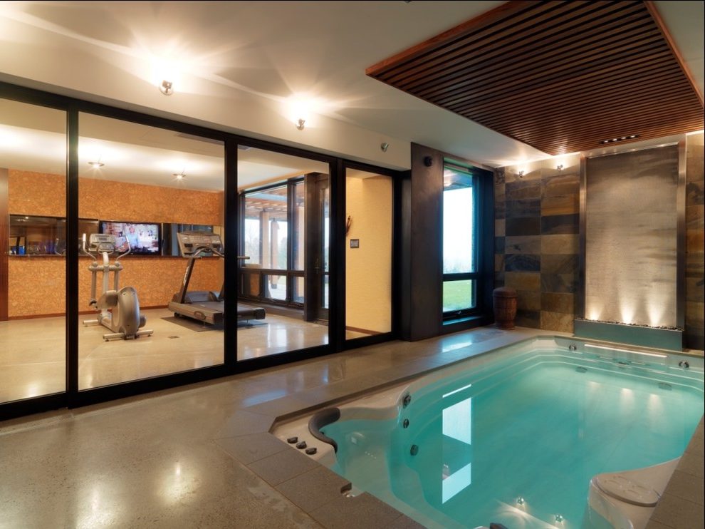 Other Basement Hot Tub Modern On Other With Regard To Indoor Atrium Picture Of O