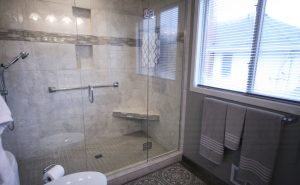Bathroom Remodel Gray Tile