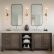 Bathroom Vanity Sconce Stunning On And Double With Center Shelves Transitional Sutro 4
