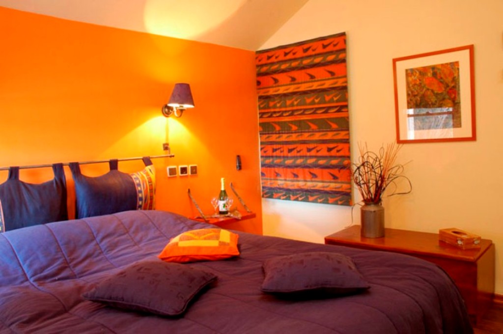  Bedroom Colors Orange Fresh On Throughout Wall Color With Purple Bedding Set For Ethnic 23 Bedroom Colors Orange