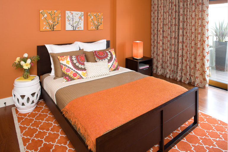  Bedroom Colors Orange Marvelous On Throughout Paint For Bedrooms With Wall 1 26 Bedroom Colors Orange