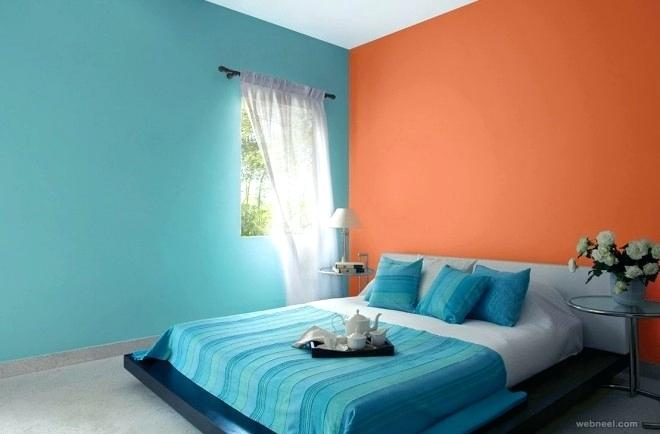  Bedroom Colors Orange Modest On Intended For Glamorous Colour Ideas With And Blue 21 Bedroom Colors Orange