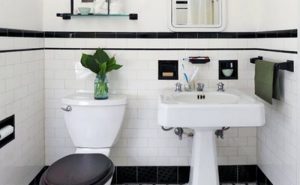 Black And White Bathroom Tiles