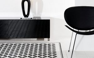 Black And White Ceramic Tile Floor