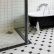 Floor Black And White Tile Floor Brilliant On Adorable Bathroom Design Ideas 21 Black And White Tile Floor
