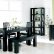 Furniture Black Dining Room Furniture Sets Creative On Pertaining To For Modern EVA 6 Black Dining Room Furniture Sets