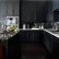 Black Kitchen Cabinets With White Marble Countertops Charming On In Noir From 4