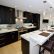 Kitchen Black Kitchen Cabinets With White Marble Countertops Modern On Intended Carrara Countertop Dark Inspiration For 7 Black Kitchen Cabinets With White Marble Countertops