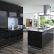 Kitchen Black Kitchen Cabinets With White Marble Countertops Stylish On And Grey Countertop Contemporary Cabinet Design 27 Black Kitchen Cabinets With White Marble Countertops