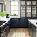 Black Kitchen Cabinets With White Marble Countertops Unique On Within Dark And Hutch Designed To 5