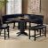 Black Kitchen Table With Bench Unique On Within Wow 30 Space Saving Corner Breakfast Nook Furniture Sets 2018 1