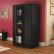 Interior Black Wood Storage Cabinet Simple On Interior With South Shore Morgan 2 Door In Pure 7270970 0 Black Wood Storage Cabinet