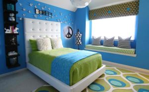 Blue And Green Bedroom