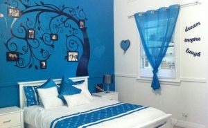 Blue And White Bedroom For Teenage Girls