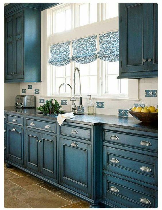 Kitchen Blue Painted Kitchen Cabinets Astonishing On Regarding 23 Gorgeous Cabinet Ideas 0 Blue Painted Kitchen Cabinets