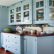 Blue Painted Kitchen Cabinets Delightful On Intended Repainting Uk Utrails Home Design 3