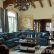 Brown And Blue Living Room Impressive On Throughout Brilliant Traditional Home 5