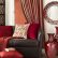 Living Room Brown And Red Living Room Ideas Incredible On For Leo Zodiac Pier 1 Alluring Mirror With Bamboo Vases 19 Brown And Red Living Room Ideas