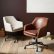 Furniture Brown Leather Office Chair Stylish On Furniture Intended Helvetica West Elm 25 Brown Leather Office Chair