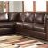Brown Leather Sectional Couches Excellent On Living Room Inside Chic Sofa Sanblasferry 5