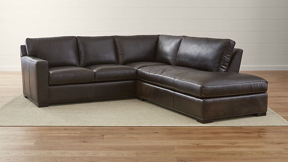 Living Room Brown Leather Sectional Couches Fresh On Living Room With Axis II Dark Couch Reviews Crate And Barrel 0 Brown Leather Sectional Couches