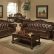 Brown Leather Sofa Sets Impressive On Living Room Regarding Anondale Top Grain Set 1