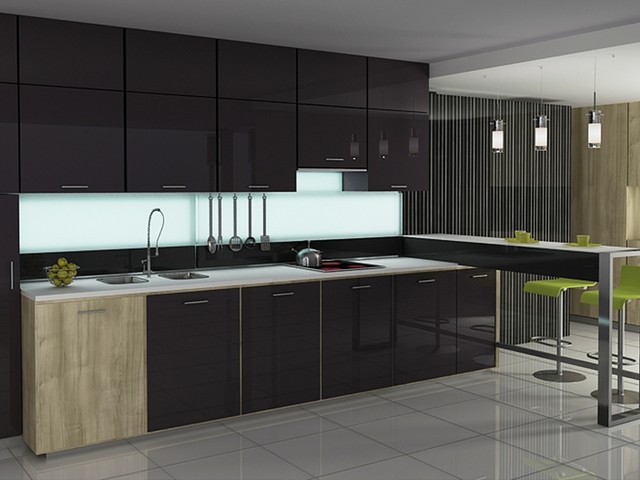 Kitchen Contemporary Style Kitchen Cabinets Wonderful On Throughout Modern Glass Cabinet Doors 7 Contemporary Style Kitchen Cabinets