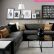 Corner Living Room Furniture Astonishing On Throughout Black Dark Gray Sofa 4