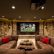 Dark Basement Decorating Ideas Beautiful On Interior For Luxurious Media Room Decorated In Modern 3