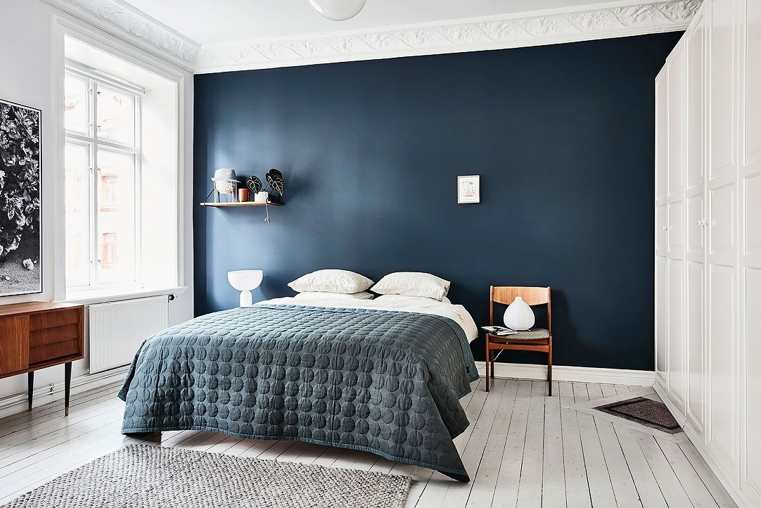 Bedroom Dark Blue Bedroom Walls Excellent On Within Scandinavian With Wall Interesting Beautiful 0 Dark Blue Bedroom Walls
