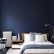 Dark Blue Bedroom Walls Perfect On With Singing The Blues Bedding Wood Beds And Grey 3