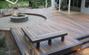 Deck Patio With Fire Pit
