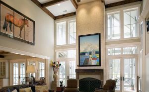 Decorating Idea For Living Rooms With High Ceilings