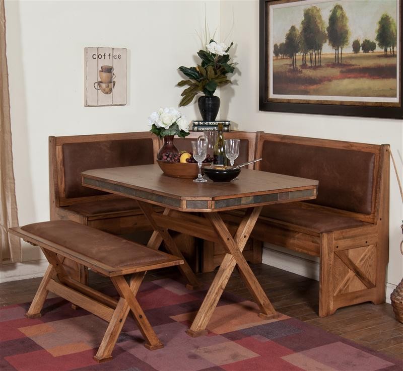 Furniture Dining Nook Furniture Fine On Pertaining To Sedona Breakfast Set W Side Bench Oak Discounters 0 Dining Nook Furniture