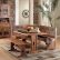 Dining Nook Furniture Modest On Regarding Rustic Oak Slate Collection OakBreakfast Set 0219RO 2