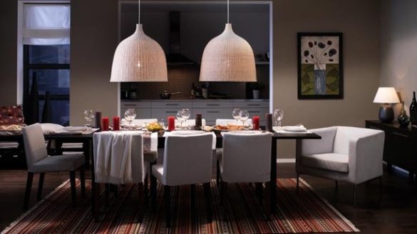 Interior Dining Room Lighting Ikea Exquisite On Interior Throughout First Rate 18 585x329 Jpg 20 Dining Room Lighting Ikea