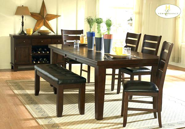 Interior Dining Table Set With Bench Contemporary On Interior In Sets Cool 1 28 Dining Table Set With Bench