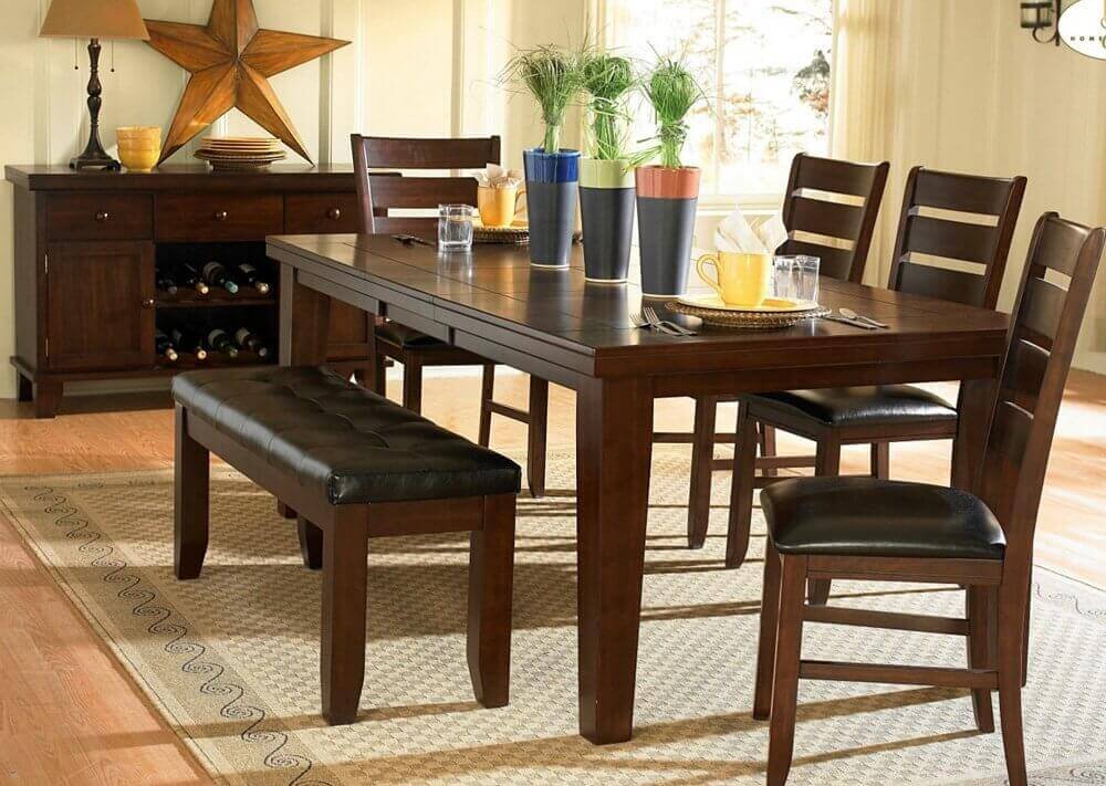 Interior Dining Table Set With Bench Creative On Interior Intended For 26 Room Sets Big And Small Seating 2018 2 Dining Table Set With Bench