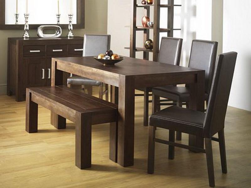 Interior Dining Table Set With Bench Excellent On Interior In Fabric 9 Dining Table Set With Bench