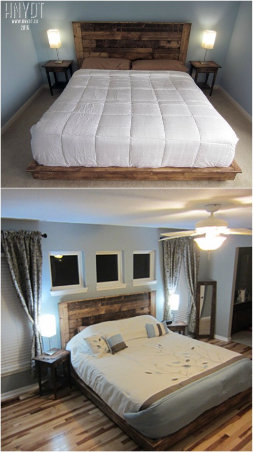 Bedroom Diy King Platform Bed Frame Brilliant On Bedroom Throughout 21 DIY Projects Sleep In Style And Comfort Crafts 11 Diy King Platform Bed Frame