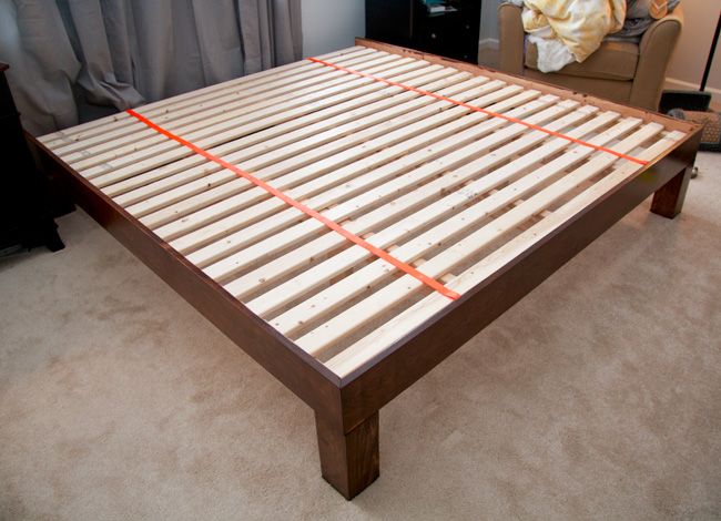 Bedroom Diy King Platform Bed Frame Simple On Bedroom Regarding DIY Hand Built Sized Wood See Post For 5 Diy King Platform Bed Frame