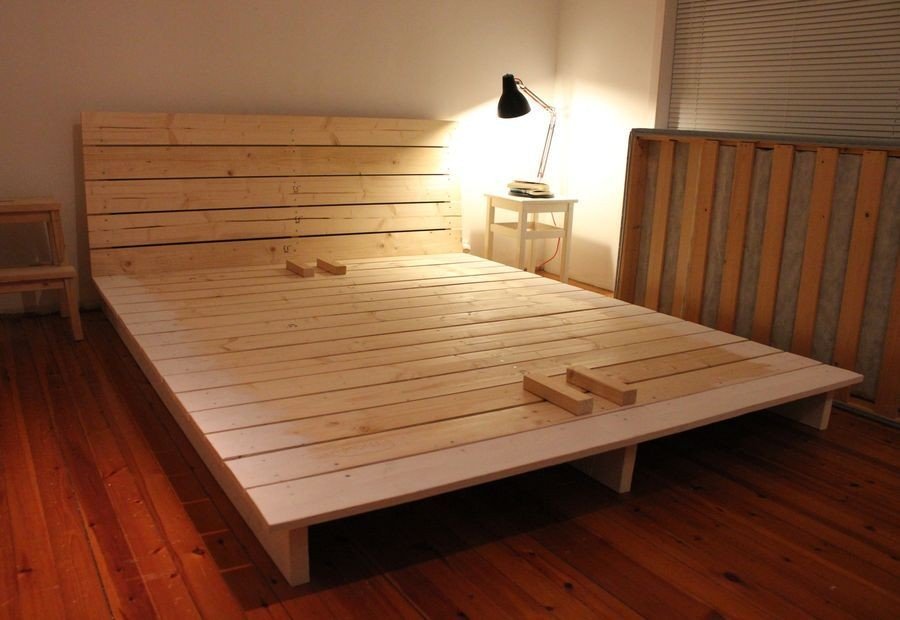 Bedroom Diy King Platform Bed Frame Stunning On Bedroom Intended For Plan Build Making Wood 19 Diy King Platform Bed Frame