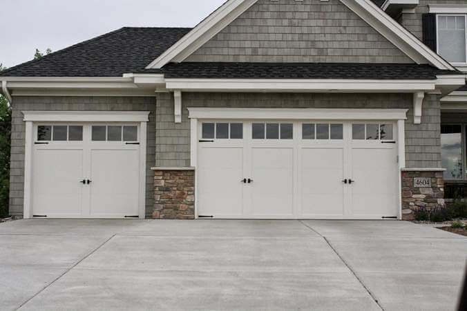 Home Double Garage Doors With Windows Incredible On Home In Residential White Carriage Top Single 0 Double Garage Doors With Windows