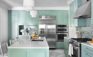 Green Painted Kitchen Cabinets Ideas